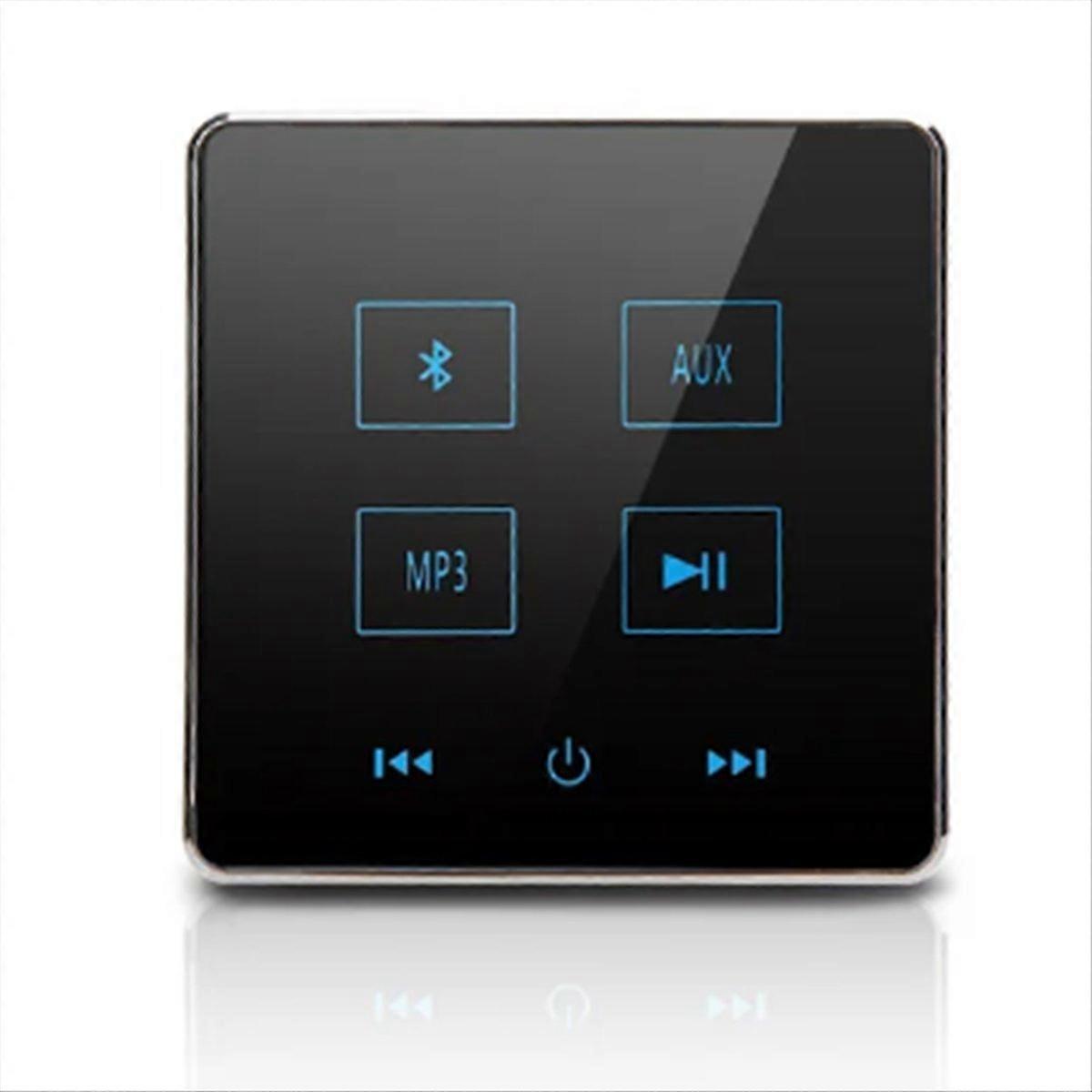 Home Theater Bluetooth Wall Amplifier Support USB TF Card(Black)