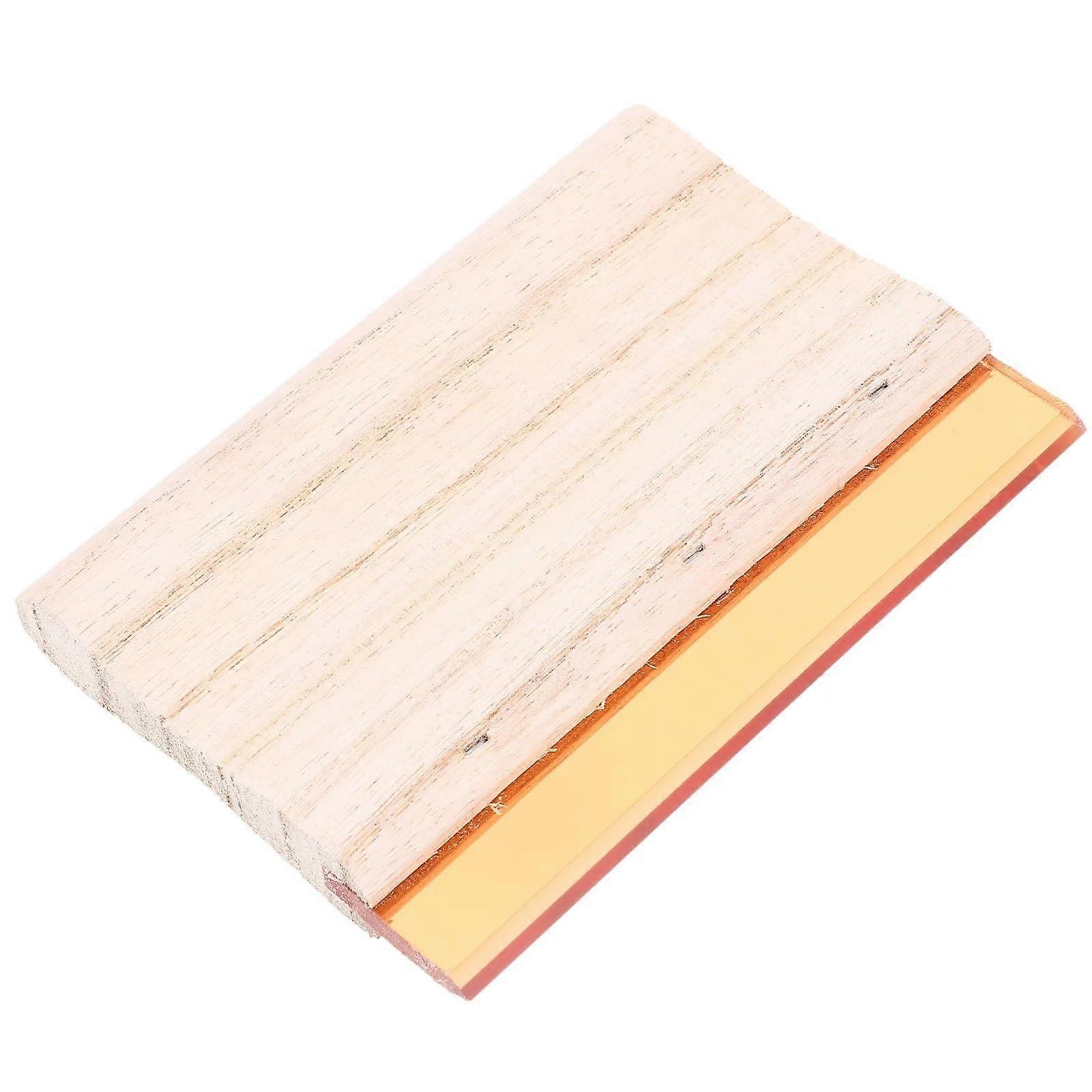 Screen Printing Squeegee Set 3pcs with Ergonomic Wood Handle and Precision Edge for DIY Printing