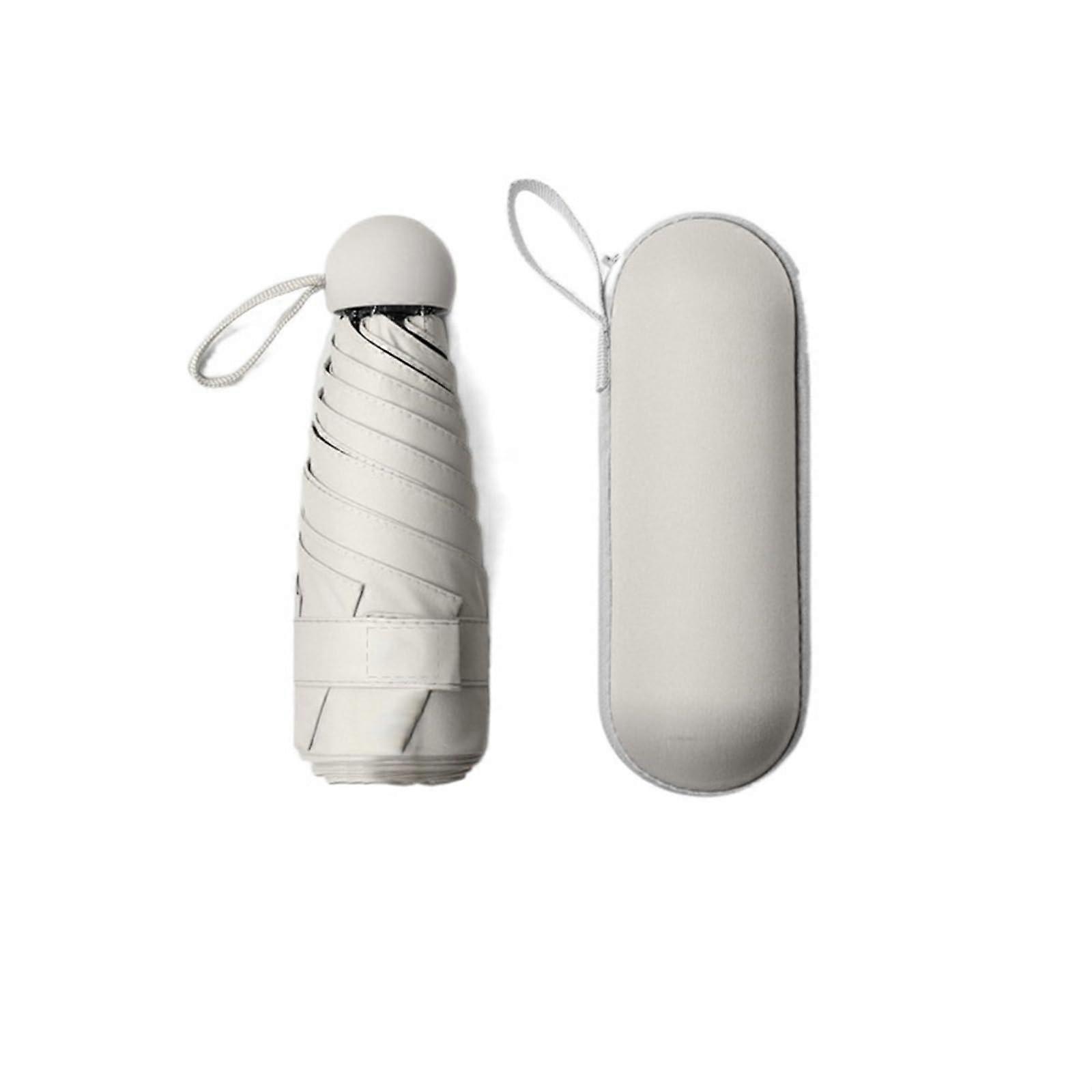 Compact Travel Umbrella with UVBlocking Canopy, Windproof Lightweight Design for Sun and Rain