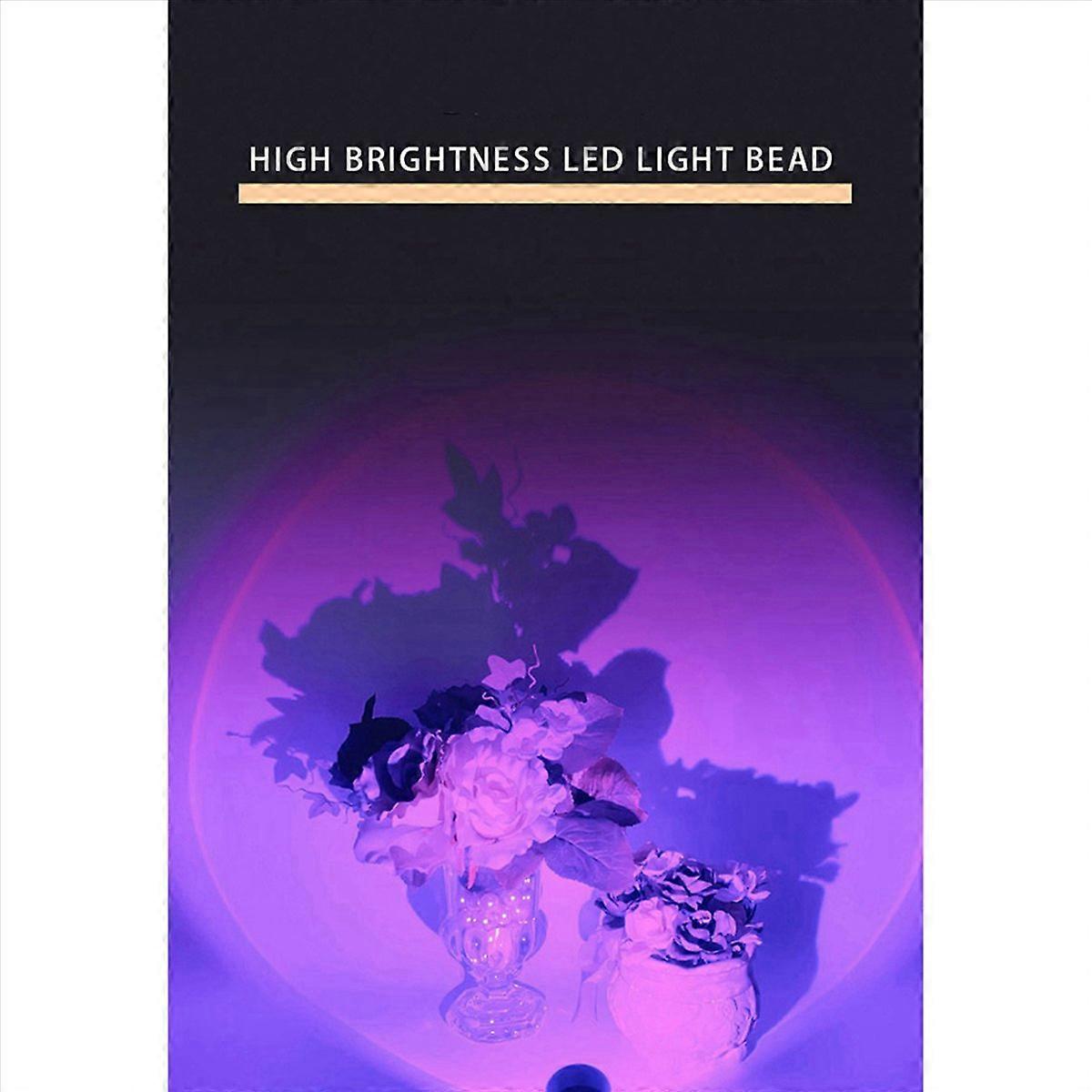 LED USB Sunset Lamp Night Light Projector,Sunset Red