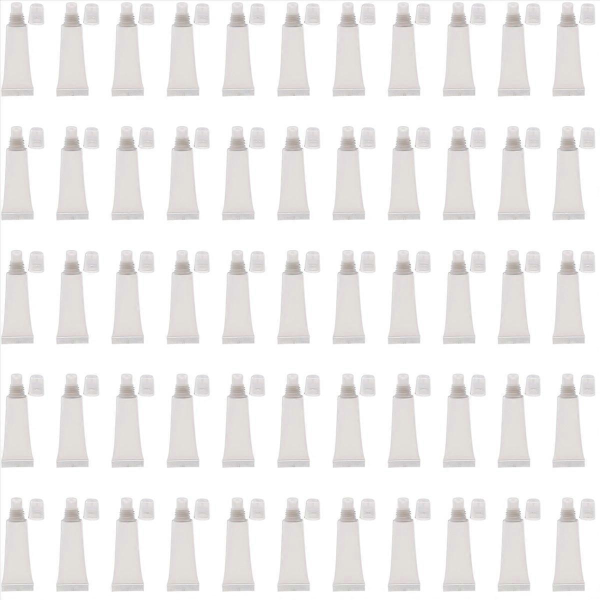50 Pack 10Ml Lip Gloss Tubes Empty Lotion Refill Tubes Squeeze Tubes