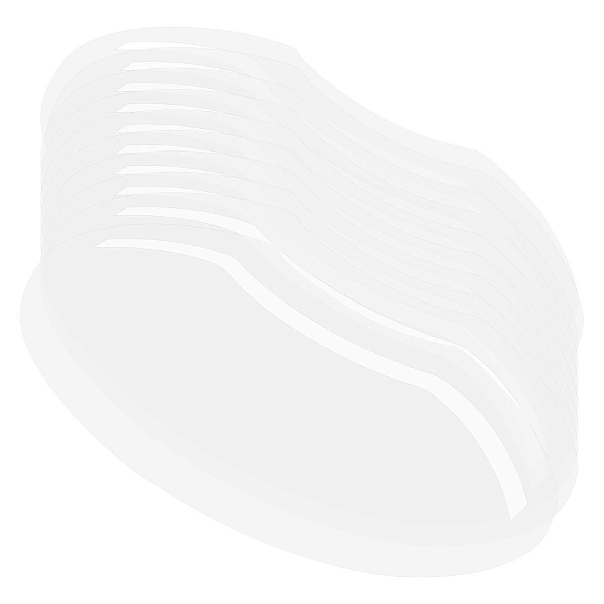 100Pcs Transparent Plastic Hairspray Shield Mask Eye Shield Mask