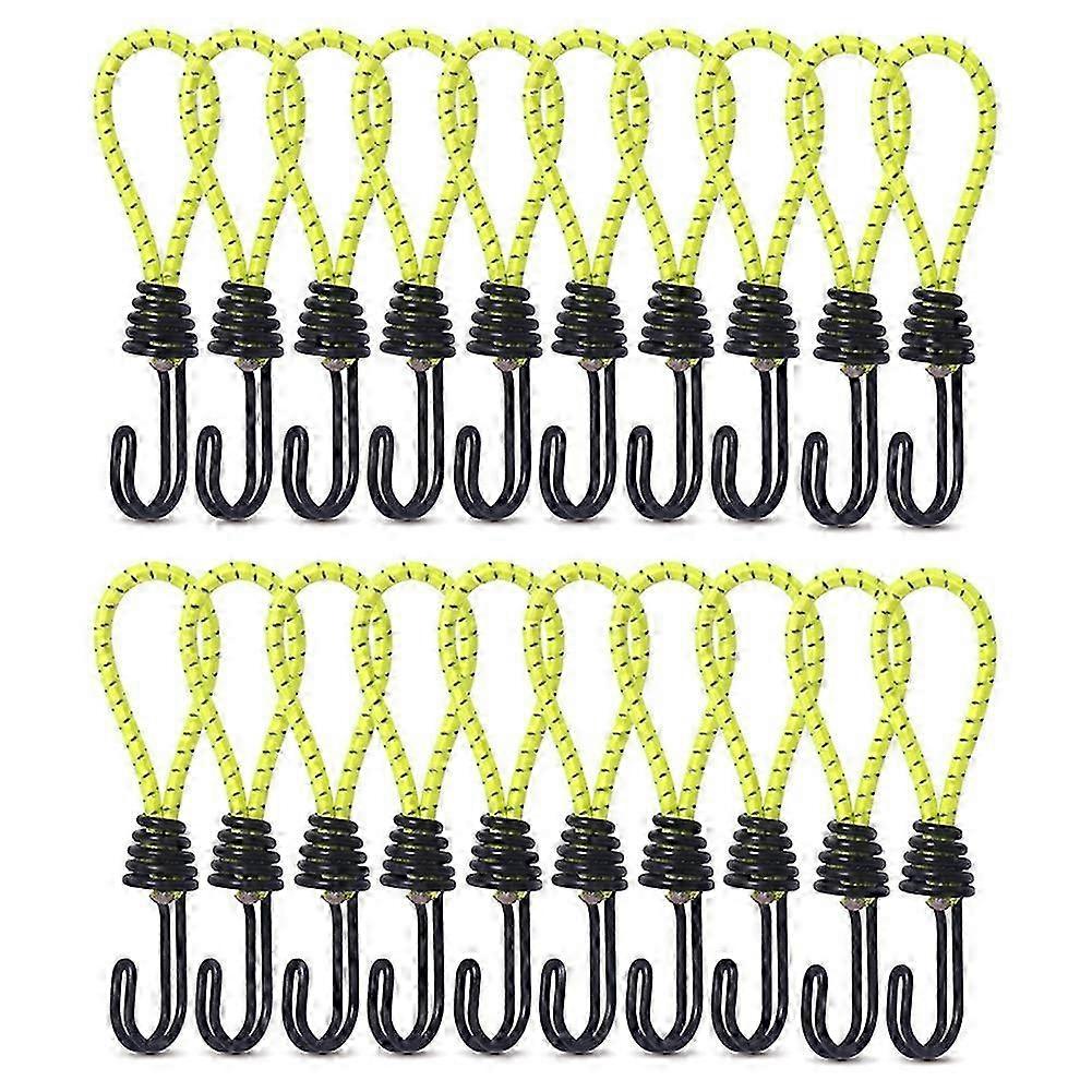 Crochet élastique pour bâche de camping jaune