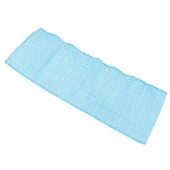 Eksfolierende badehåndkle til dusj - Myk ryggskrubber Jacquard japansk kroppsskrubbklut hurtigtørkende til bruk på badet 35x12 tommer blå