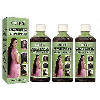 1-3x 100ml Kruidenhaarolie Verfrissende niet-vette essentiële olie voor haargroei Voedt de hoofdhuid en stimuleert de haargroei