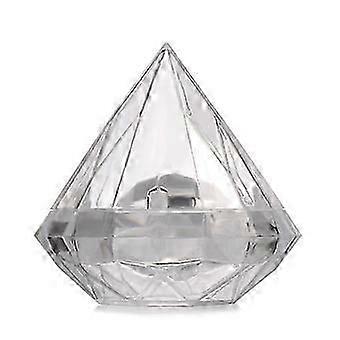 12pcs Diamond Shape Treat Gift Boxes Containers for Wedding Clear Candy Boxes