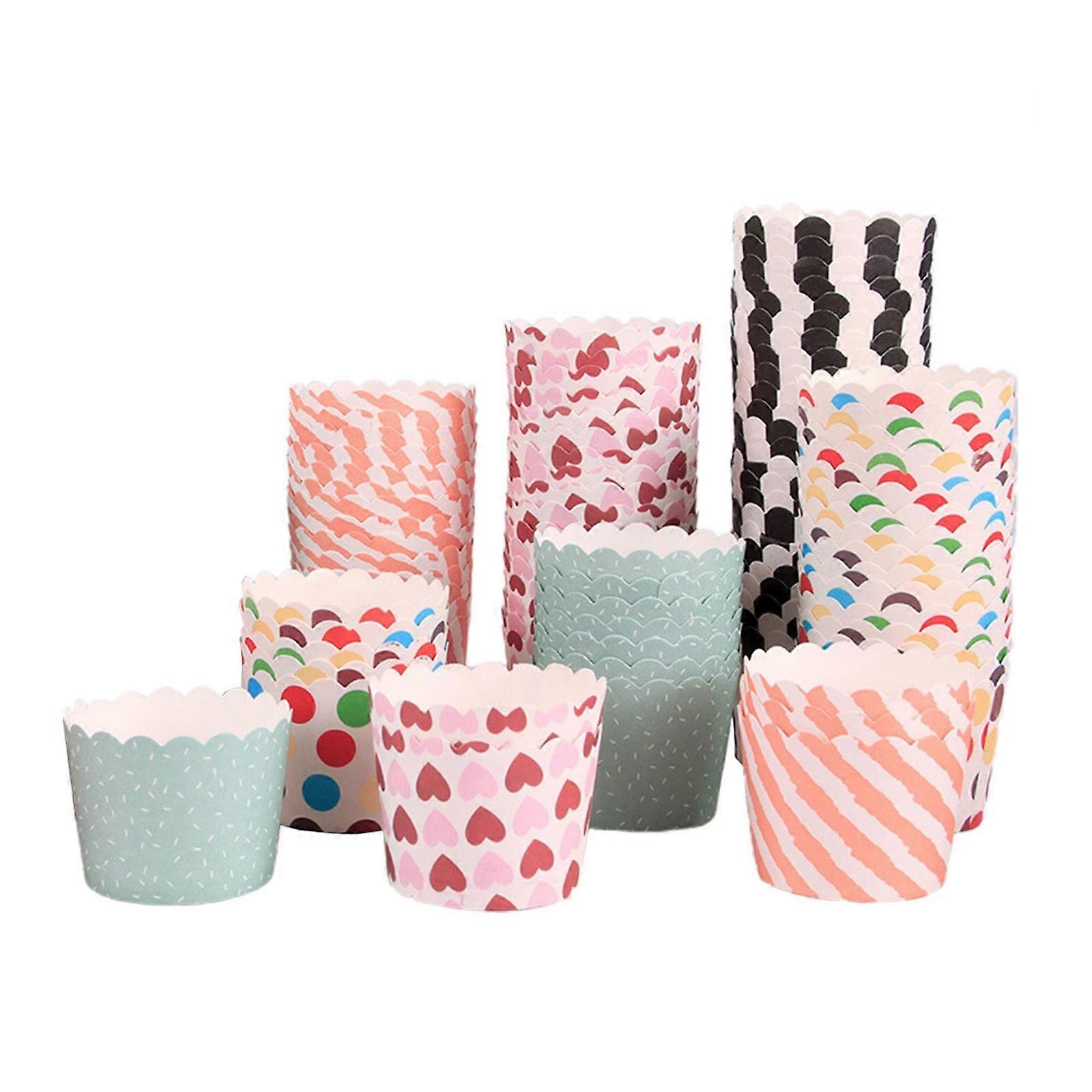 Baking Cups Accessory Muffin Cups for Paper Cake 200Pcs Multi Use