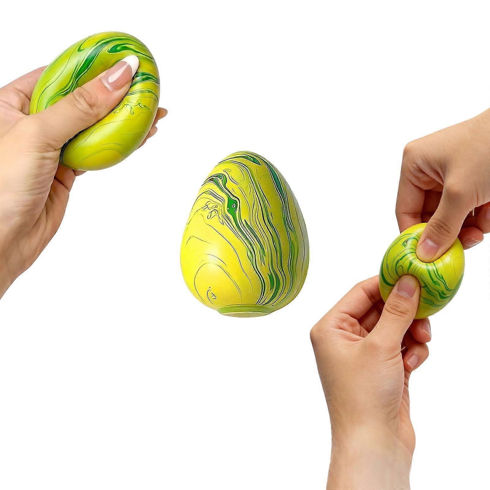Amz Egg Flow Pattern Decompression Toy (Green) Simulation Egg Decompression Toy Boring Necessary Kneading Immersive Decompression Experience