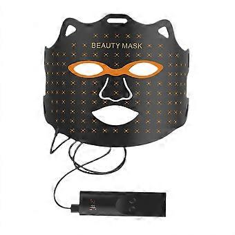 SP-1103A 7-Farben-LED-Lichttherapie-Gesichtsmaske aus Silikon mit 93 LED-Perlen für Anti-Aging-Hautpflege