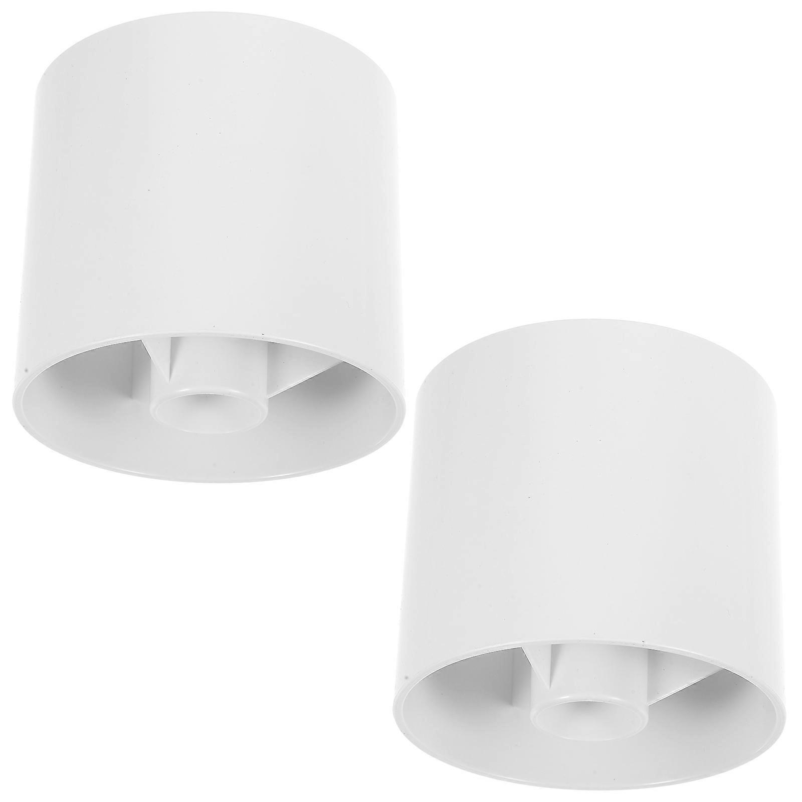 2 Pcs Practice Putting Cup Home Backyard Training Accessory (White)