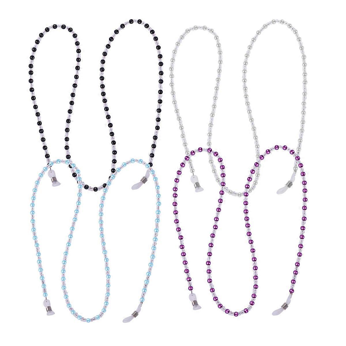 Glasses Holder Strap Beaded String for Hanging Use 8Pcs Assorted Colors