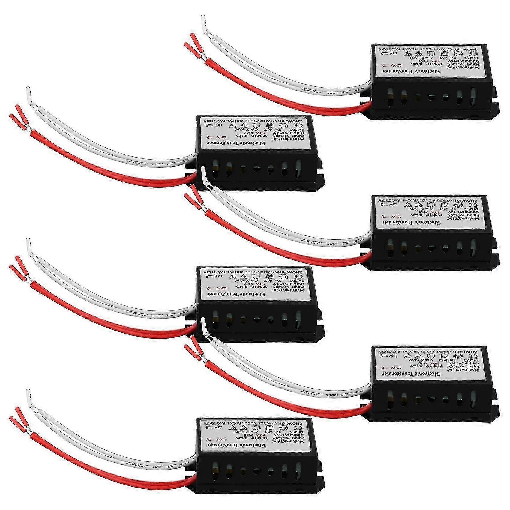 6pcs Electronic Transformer 220V to 12V Adapter