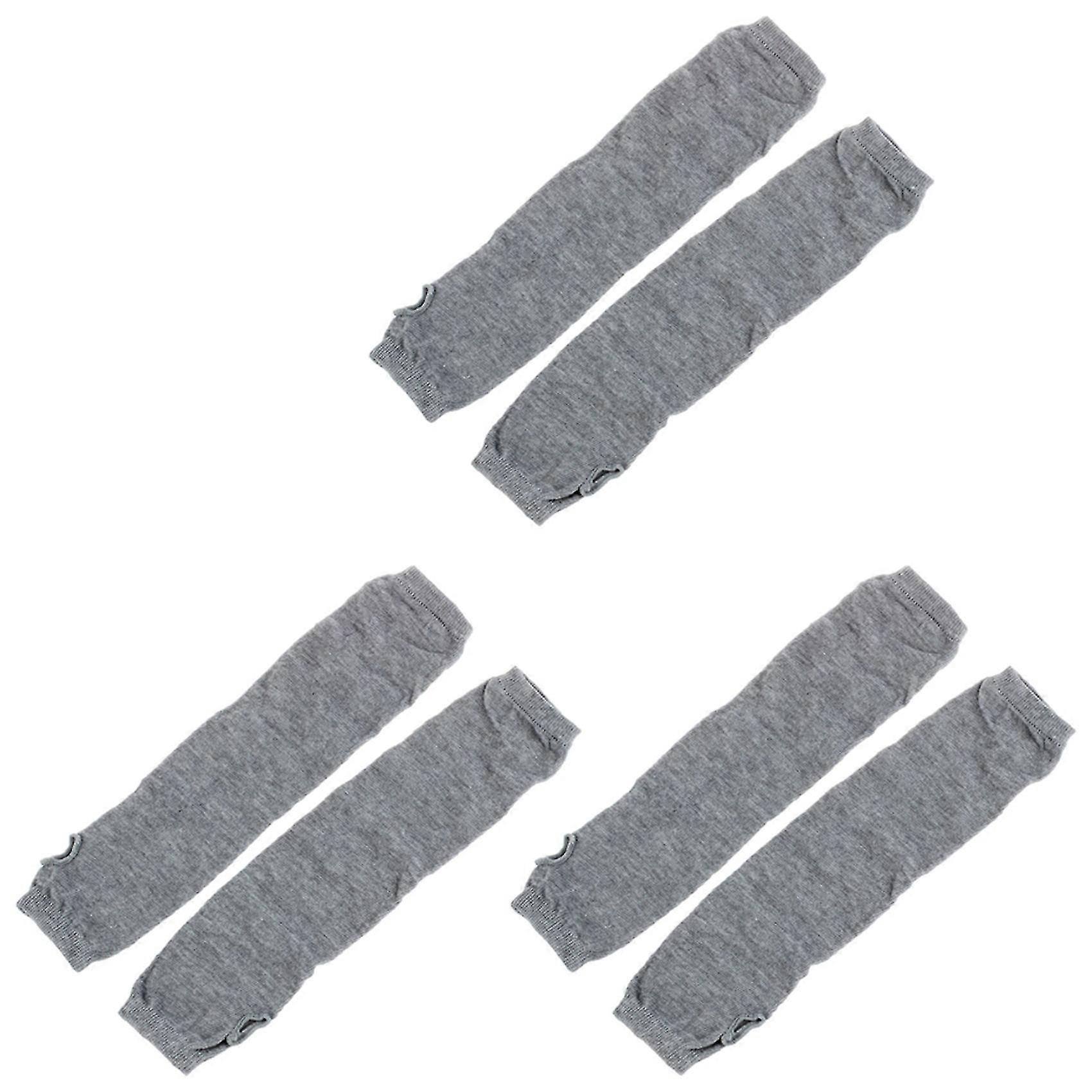 Women's Stretchy Soft Fingerless Arm Warmers, 3 Pack -