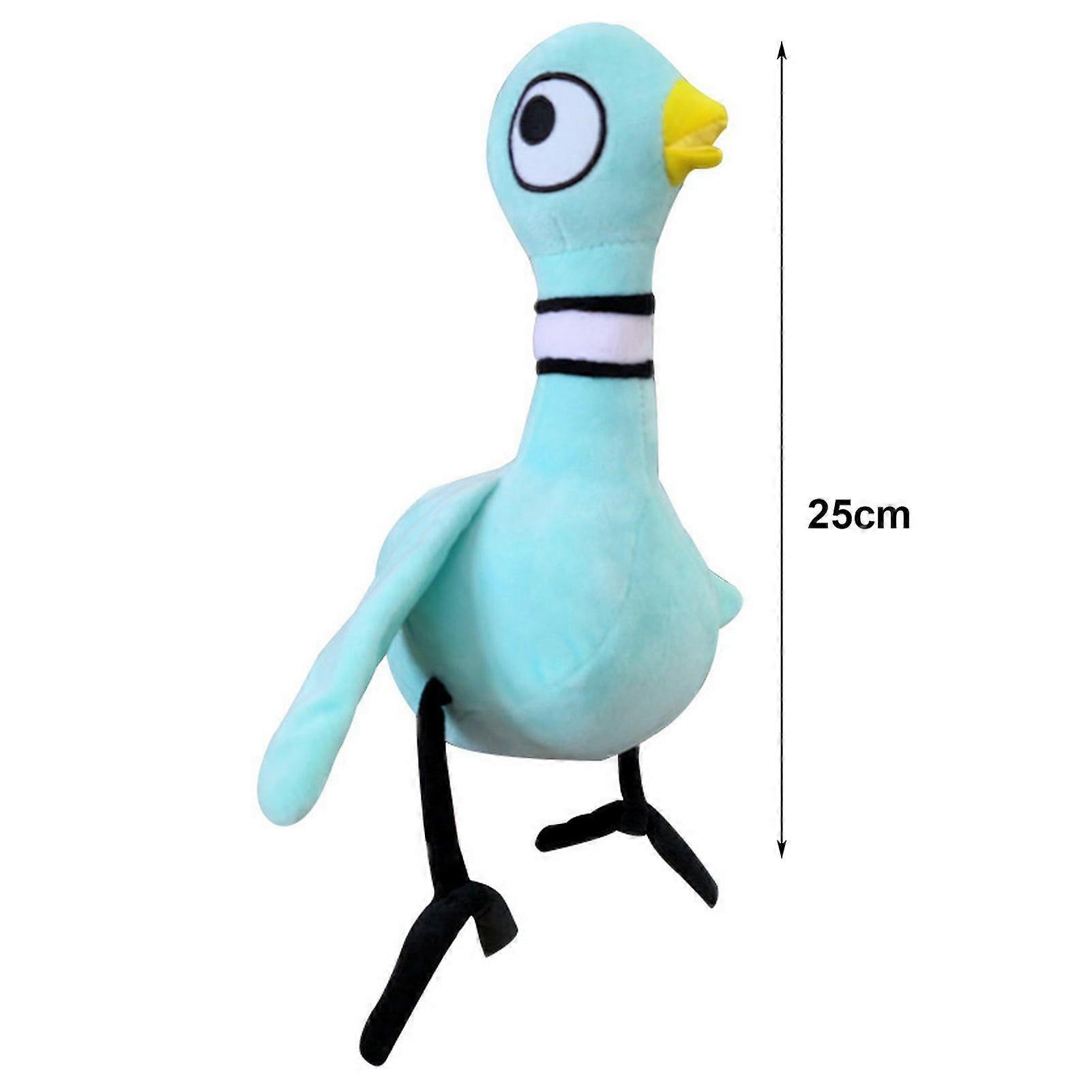 Plush Toy Stuffed Pigeon Soft Fully Stuffed Elastic Cartoon Big Eyes Firm Stitching No Odor Color Matching Plush Kids Toys Companion Car Seat Sofa