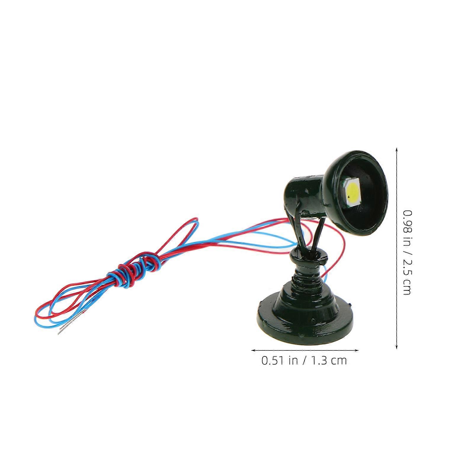 Fire Train Model Railroad Signal Lamp Function for Sand Table 2Pcs