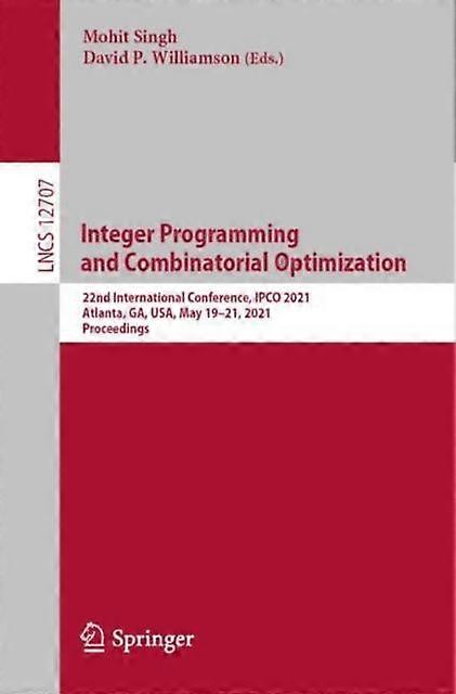 Integer Programming And Combinatorial Optimization 22nd International Conference - Springer Nature B.V - Paperback - en Book