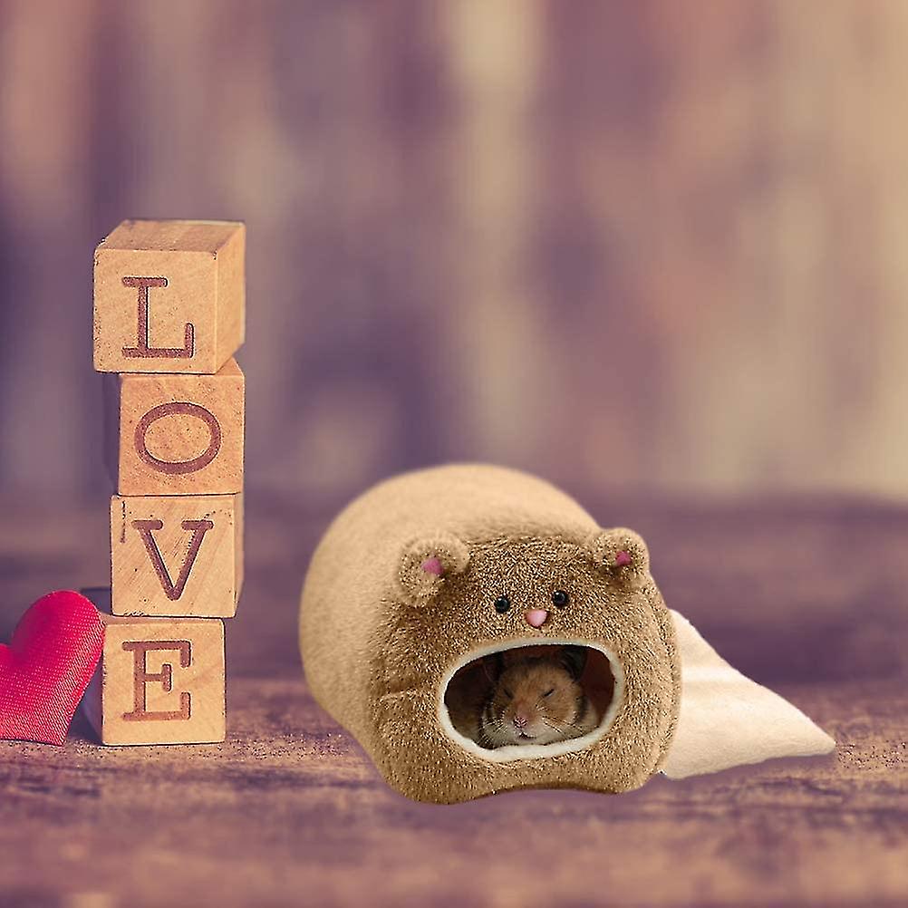 DOITOOL Weihnachts-Rentier Kuschelnest Für Hamster & Kleintiere - 22cm Warmes Schlafhaus