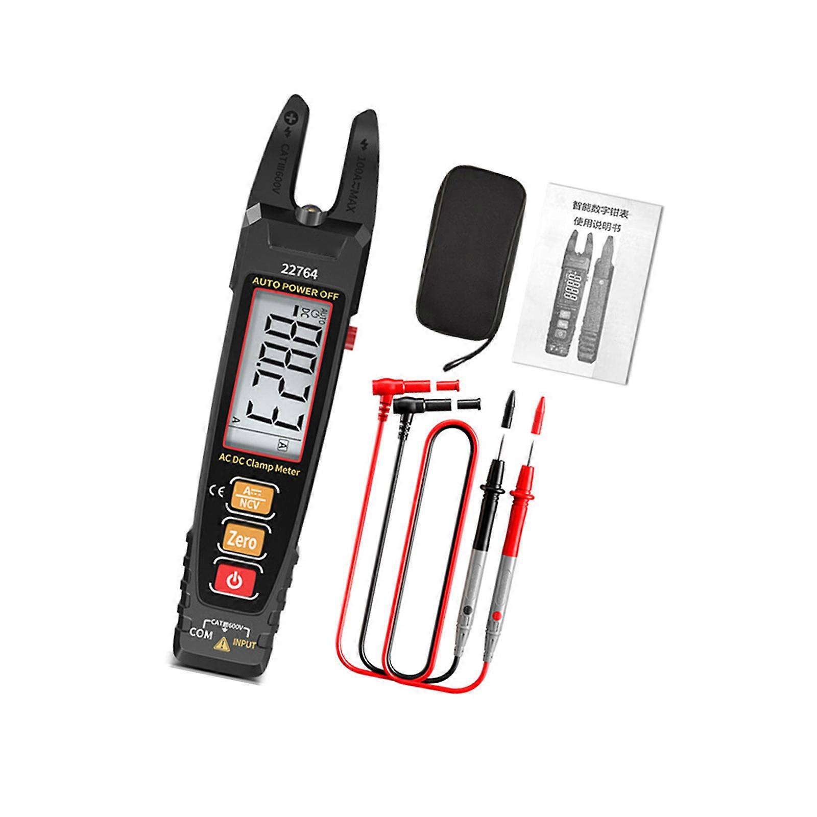 Advanced U Shape Clamp On Multimeter Clamp Meter Design With Large LCD Display And Multiple Electrical Testing Functions Multicolor
