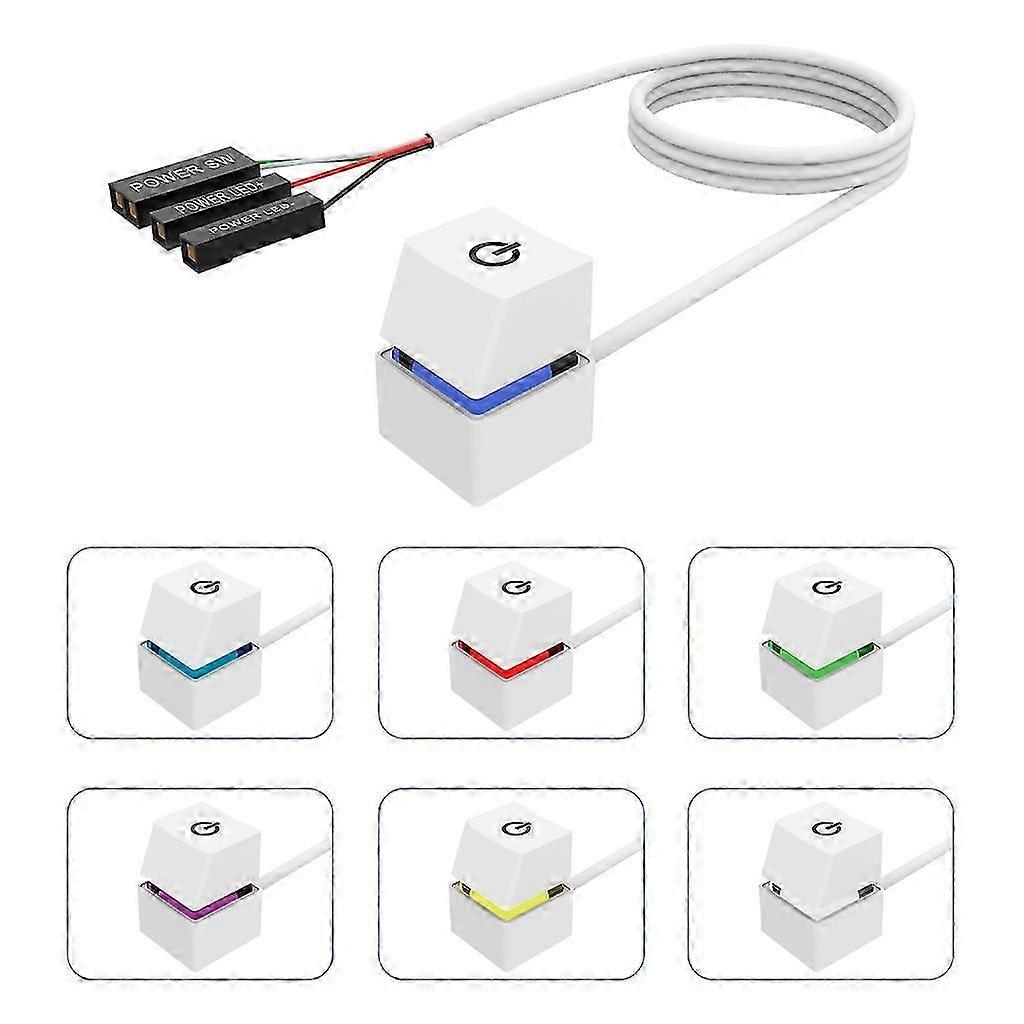 Desktop Computer Power Switch External Start Power 2m On/off Button Portable