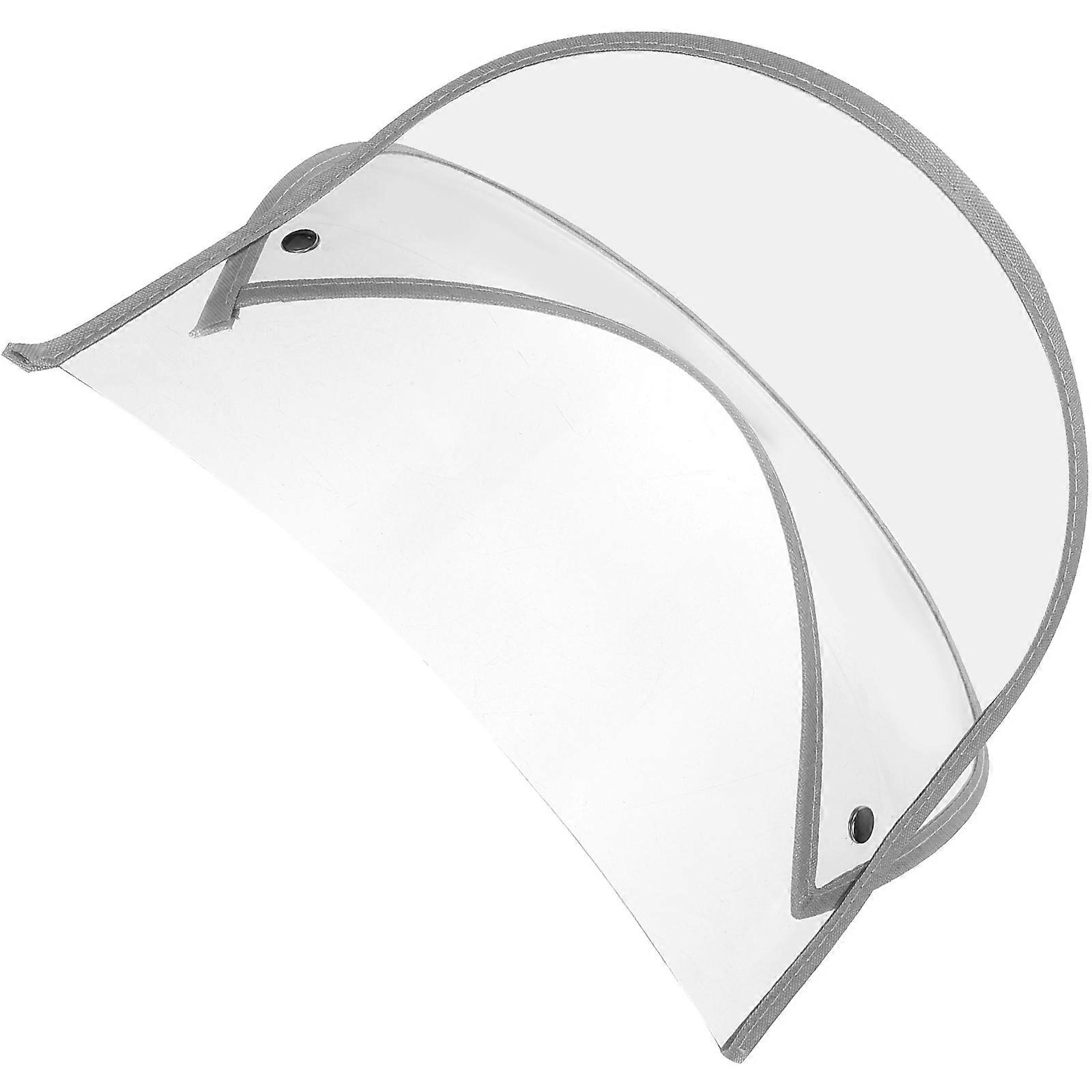 Raincoat Hat Shield Rain Poncho Face Protector Transparent Cap Brim Raincoat Accessory
