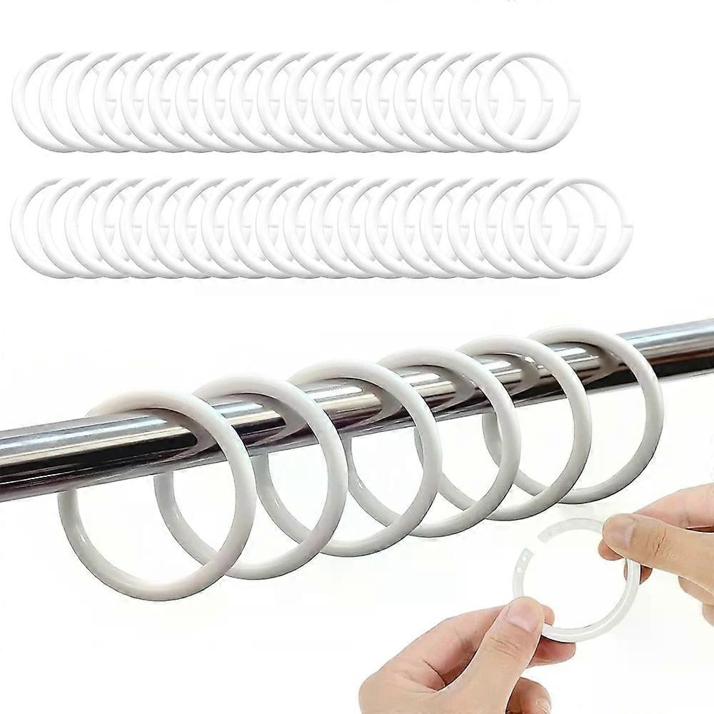 Shower Curtain Rings 48Pcs Multifunctiona