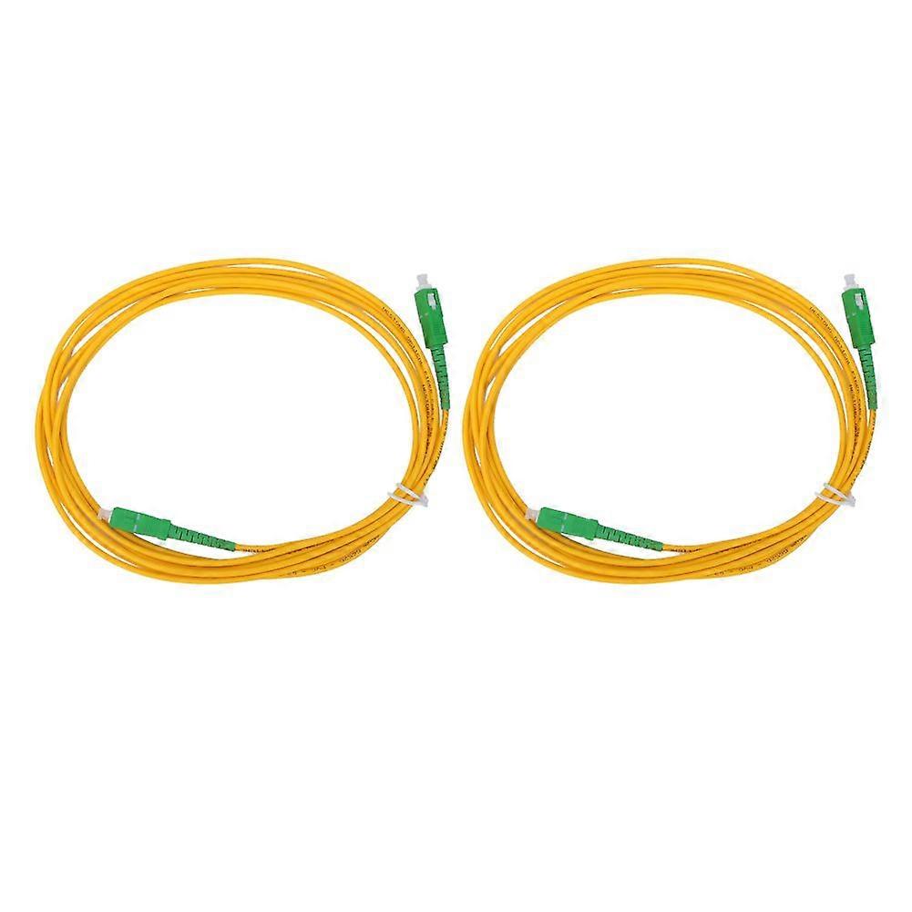 2PCS Glasfaser Patchkabel Single Mode & Single Core SC / APC SC / APC SM-G652D OS2 3 Meter