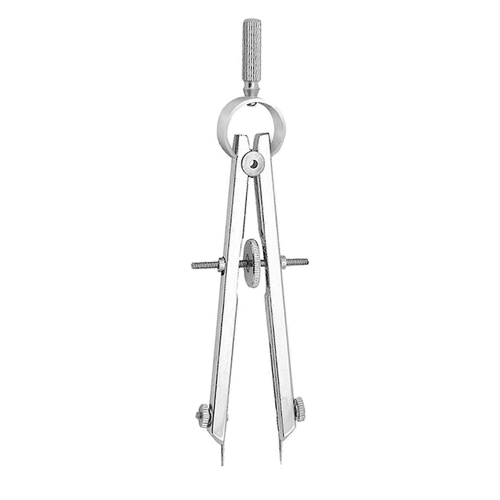 Metal Spring-Type Caliper Divider Multifunction Bow Compass Divider for Geometry Drafting Engineering Drawing Architecture Tool