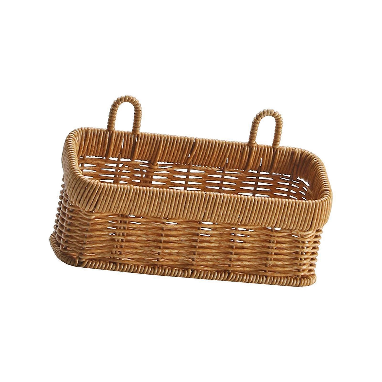 Woven Kitchen Storage Basket Simple Container Multifunctional Home Decor