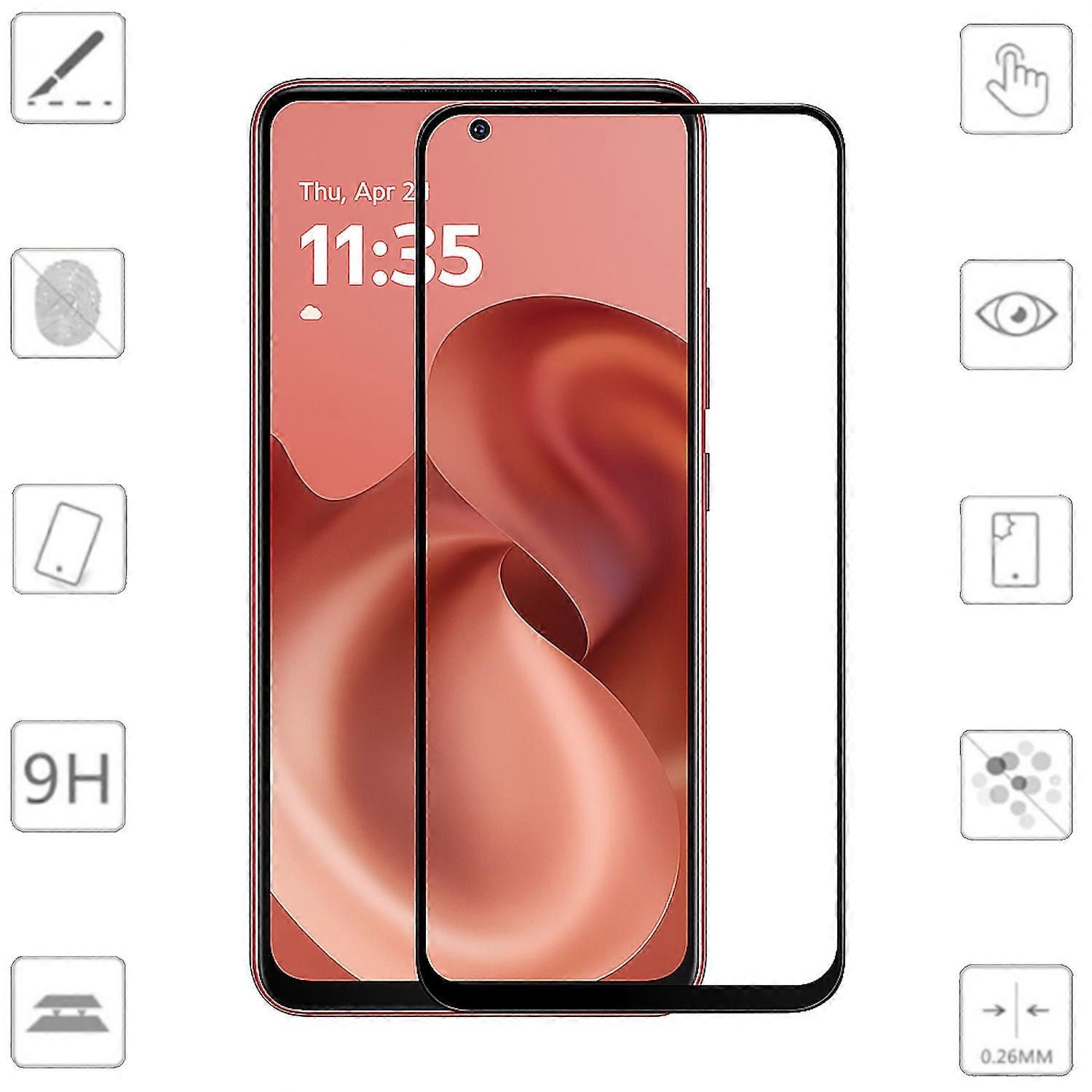 For Motorola Moto G86 5G 1x 3D Premium Full 9H 0.3mm Tempered Glass Film Protector
