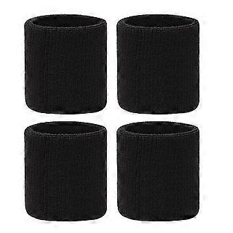 2 Pairs Sweatbands Moisture Wicking Wrist Bands for Running Fitness Basketball