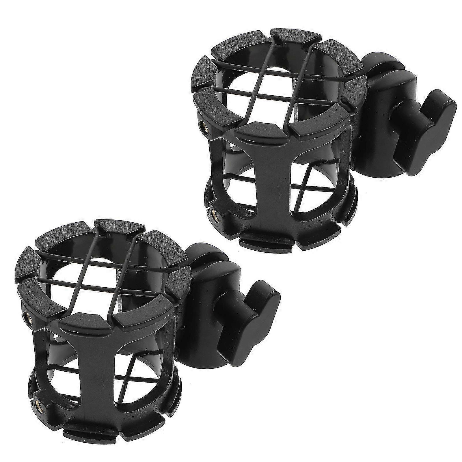 Adjustable Shockproof Microphone Stand for Honeycomb Mic Holder 2Pcs