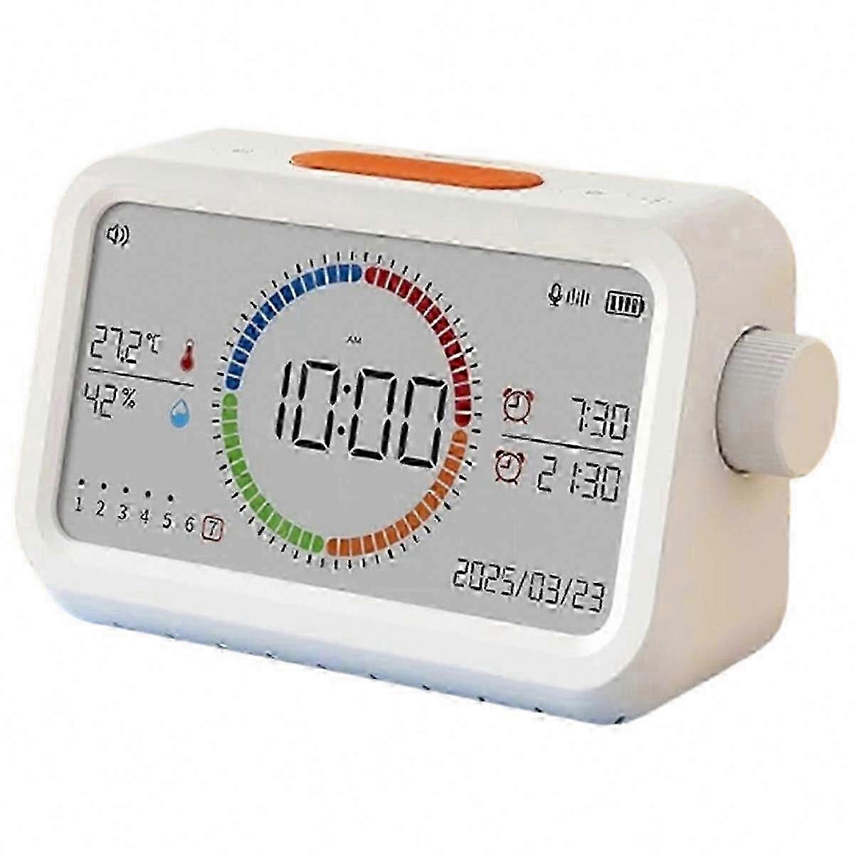 Smart Indoor Thermometer Hygrometer Clock with Temperature Humidity Sensor