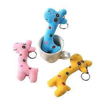 Stuffed Animal Toys Mini Plush Giraffe for Decoration 6Pcs Assorted Color