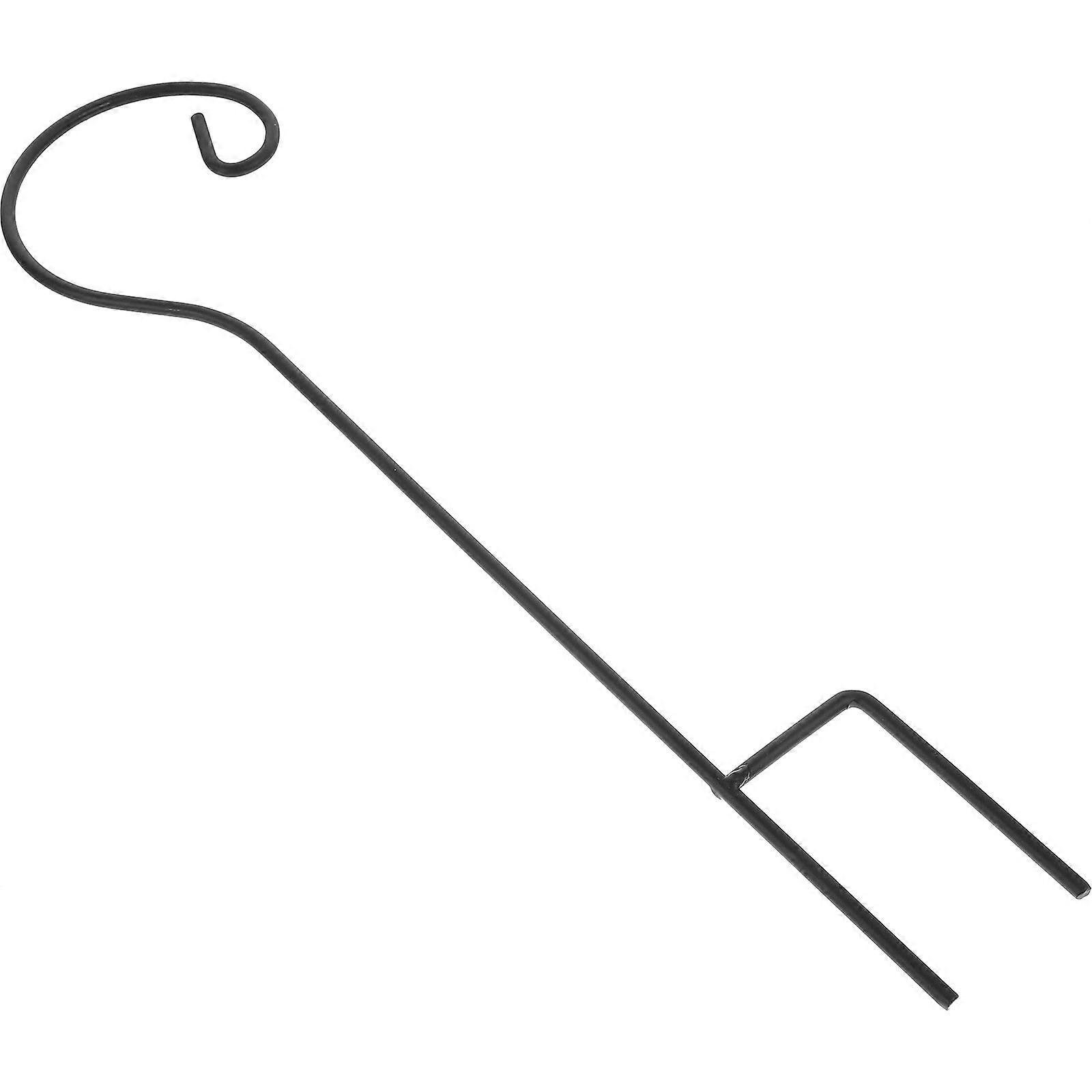 4Pcs Metal Hooks Shepherd Hooks Yard Ground Hooks Backyard Inserting Hooks Small Shepherd Hooks