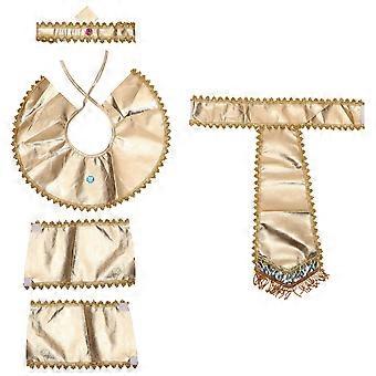1 Set ägyptischer Pharao Cosplay Kostüm Kit Ägyptisches Kostümzubehör für Halloween