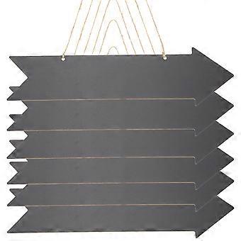 6Pcs Tafel Pfeil Zeichen Doppel Seite Pfeil Zeichen Leere Pfeil Zeichen Richtung Zeichen
