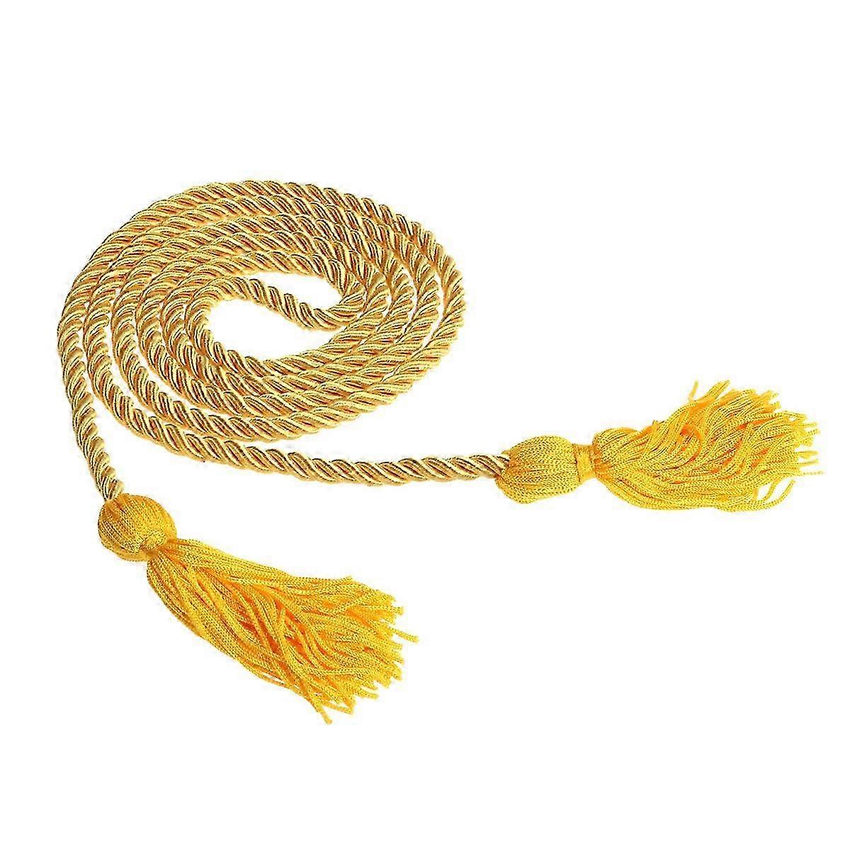 Solid Color Braided Honor Graduation Cords (Yellow)