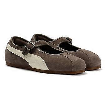 Puma Tacklette Suede dames sneeuwschoenen in mat brons/alpine