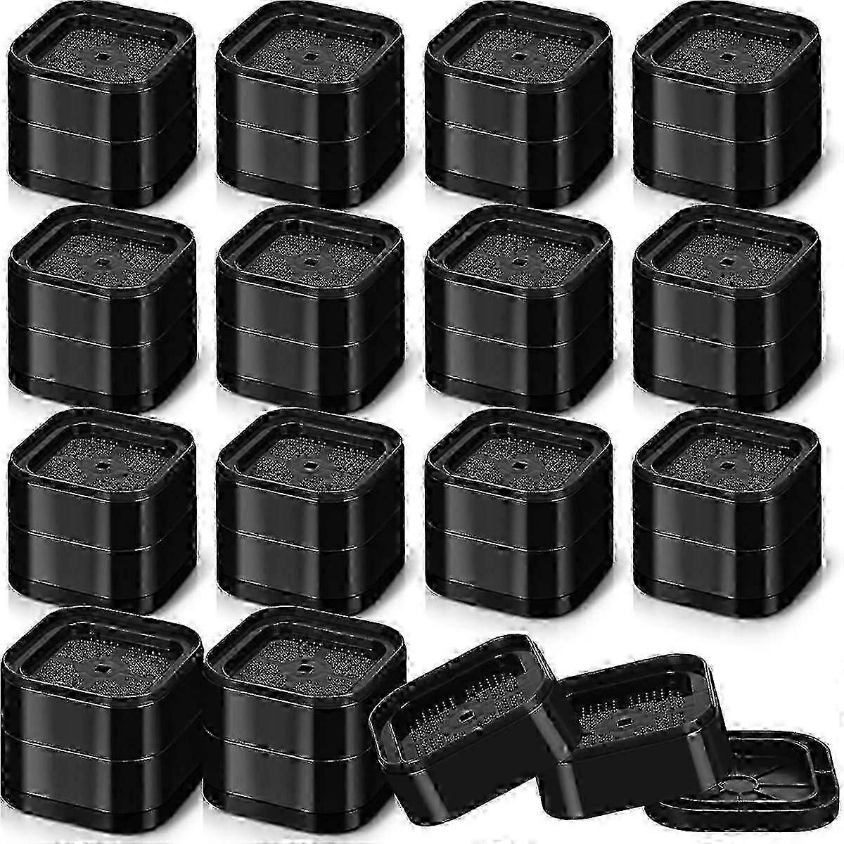 Furniture Risers Adjustable Bed Risers 2.2 Inch Stackable Heavy Duty Bed Lifts Risers Square Bed Ra-Phj