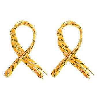 Yellow Durable Shoelaces for Ice Hockey and Sports 1 Pair