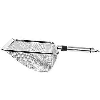 Metal Cat Litter Scoop for Easy Cleaning Silver Stainless Steel Design