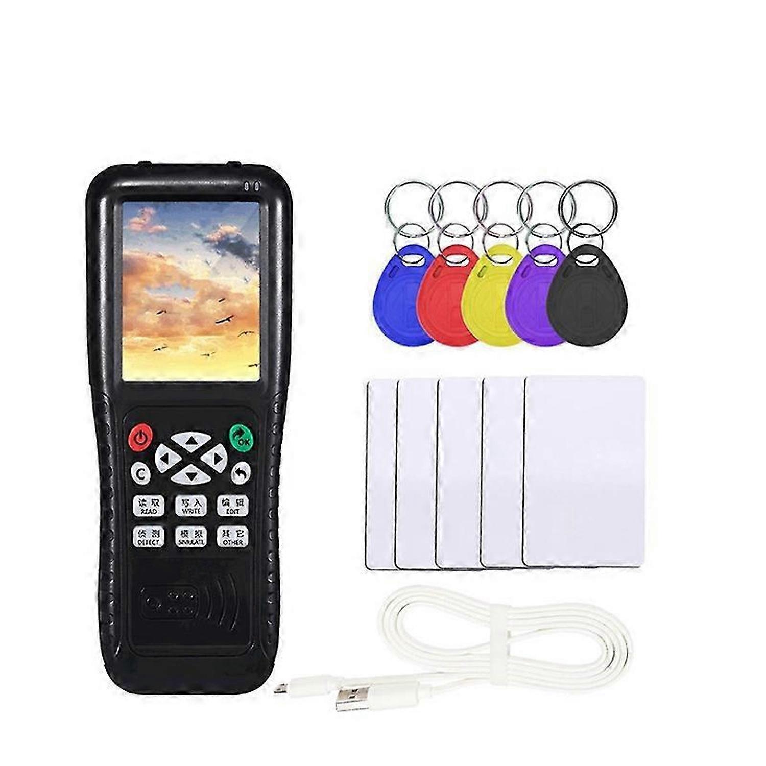 RFID Copier with Full Decode Function Smart Card Key NFC IC ID Duplicator Reader Writer (T5577 Key U