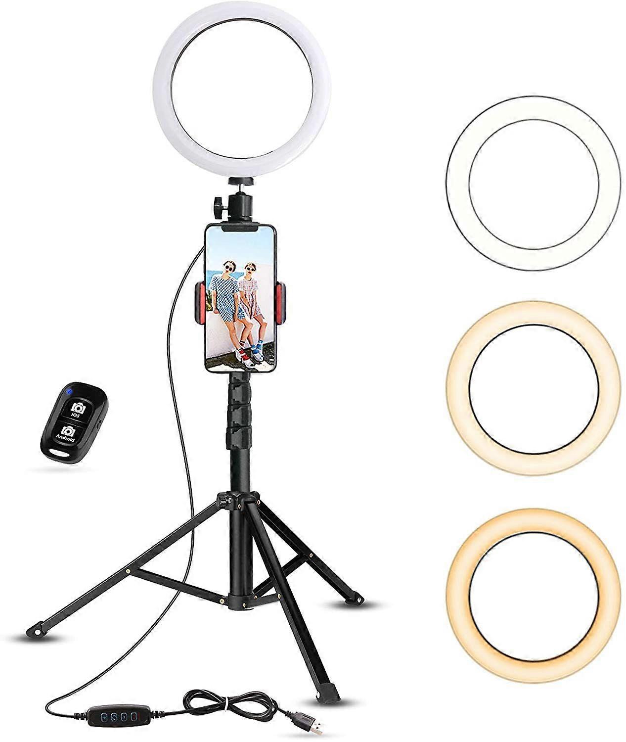 Led-ringelys med stativ