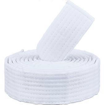 White Jiu Jitsu Belts Polyester Martial Arts Belt Judo Karate TKD Aikido Uniform Ranking Belt Long Soft Universal Fit Adult Belts