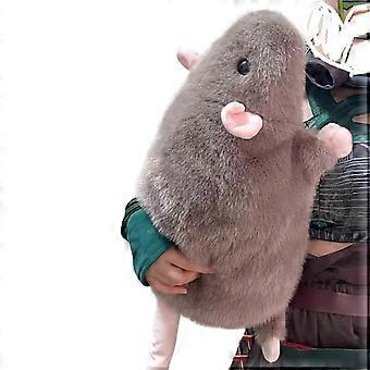 Grande ratto di peluche realistico, simpatico cuscino di ratto morbido, animale di peluche per la decorazione di compleanno e Natale