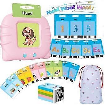 224 Swedish Words Educational Flashcards - Alphabet & Numbers - Educational Toy for Children - Pink'-MM [XR]