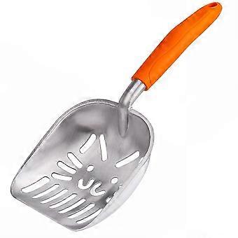 Long Handle Metal Cat Litter Scoop with Deep Shovel for Cat and Dog Litter Trays