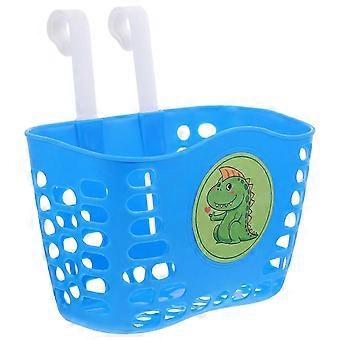 Upgraded Thick Cartoon Bike Front Basket with Dinosaur Sticker  Universal Removable Storage for Children's Bicycles and Scooters  Safe and