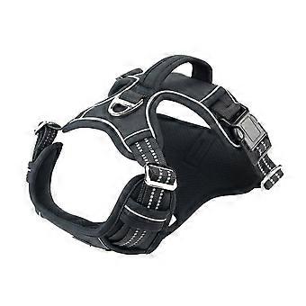 No Pull Dog Harness No Choke Easy Control Handle Reflective Pet Harness 2 Leash Clips Adjustable Soft Padded Dog VestPet Leashes