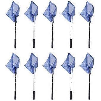 10X Portable Telescopic Scoop Net Table Tennis Ball Picker Net Table Tennis Ball Picker Container Training Tool for Ball